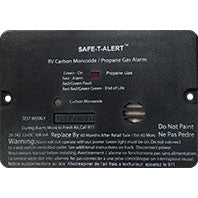 Mini Dual LP/CO Alarm - Flush Mount - Black - 25-742-BL