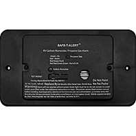 Mini Dual LP/CO Alarm - Flush Mount with Trim Ring - Black - 25-742-BL-TR