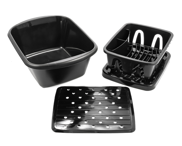 Camco - 43512 - Mini Dish Drainer & Tray Black