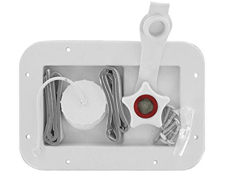 Gravity/City Water Inlet Hatch - Metal - White  A01-2001VP