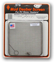 Mud Dauber Flush-Mount Screen for 6 gallon RV Water Heater - Suburban and Atwood W600