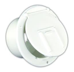 RV Electrical Cable Hatch - White  370-2-A