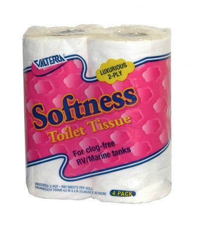 Softness RV Toilet Tissue 2-ply - 4 Pack  Q23630