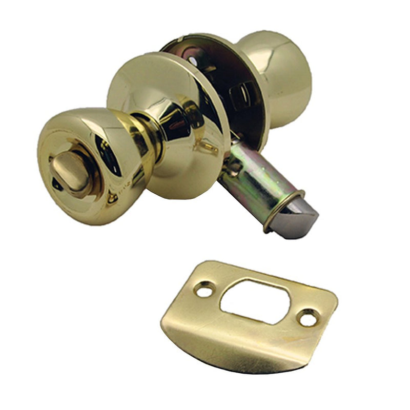 Privacy Door Knob Lock Set - Brass - 013-202