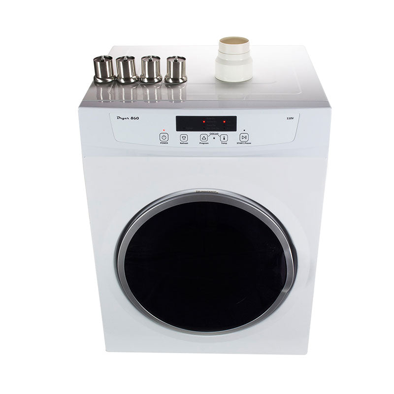 Pinnacle Compact Standard Dryer - White with Silver Trim - 3.5 Cu. Ft. 18-860