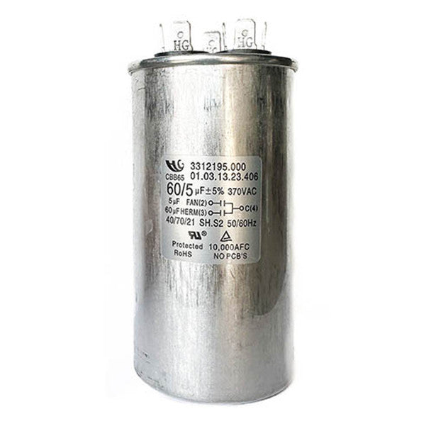 MC Enterprises Dometic Brisk II Air Conditioner Motor Capacitor 60/5 MFD 3312195.000MC