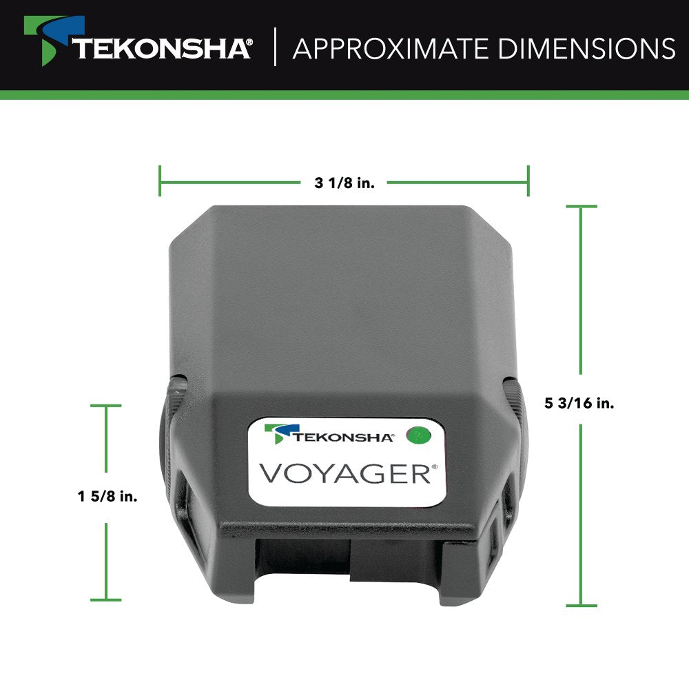 Tekonsha Voyager® Proportional Brake Controller - for Trailers with 1-4 Axles - Black 9030