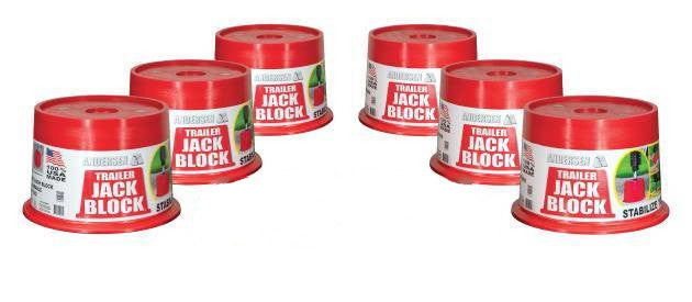 Trailer Jack Block - 6 Pack Bundle - 3608-6