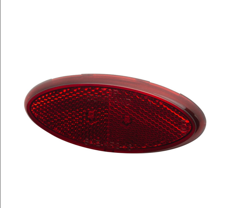 Command Modern 12 Volt LED Oval Red Clearance Light White Base  CMD-003-52R