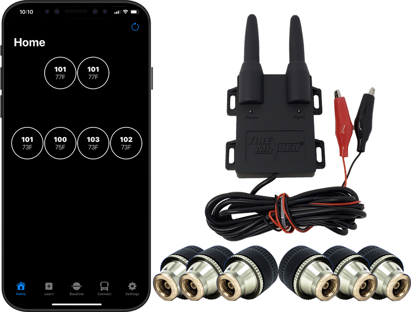 Valterra TireMinder RV Smart TPMS - With 6 Transmitters - Rhino Booster TM22132