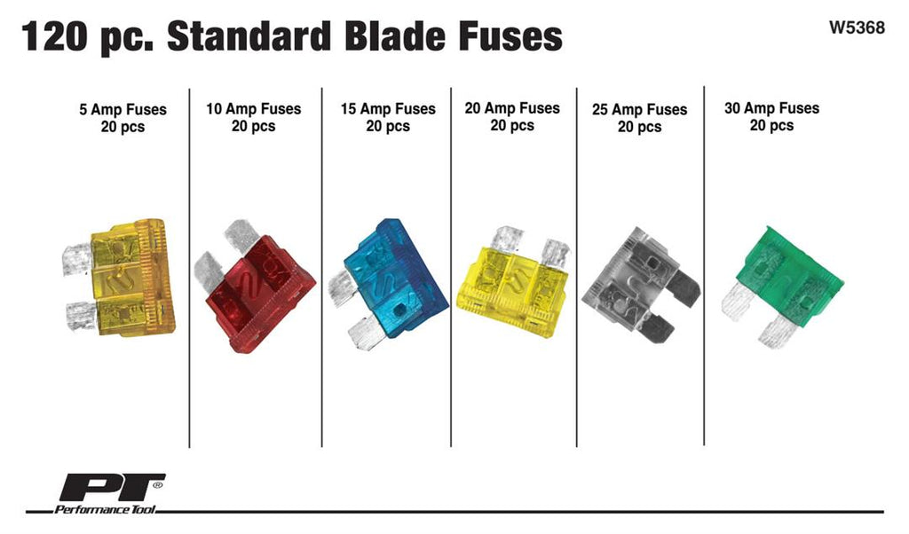 Performance Tool Blade Fuse Assortment Kit - W5368