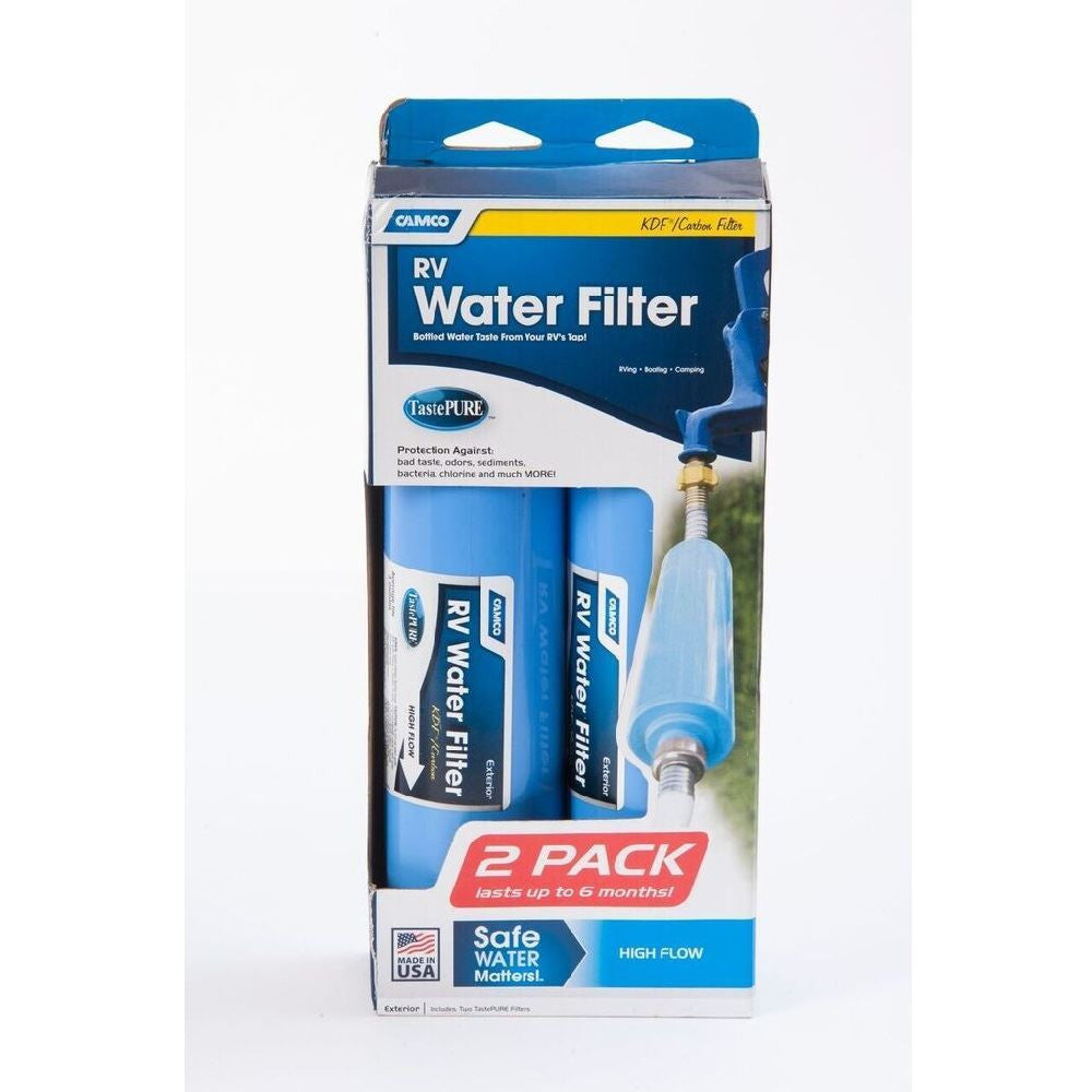 Taste Pure In Line RV Fresh Water Filter - Twin Pack  40045