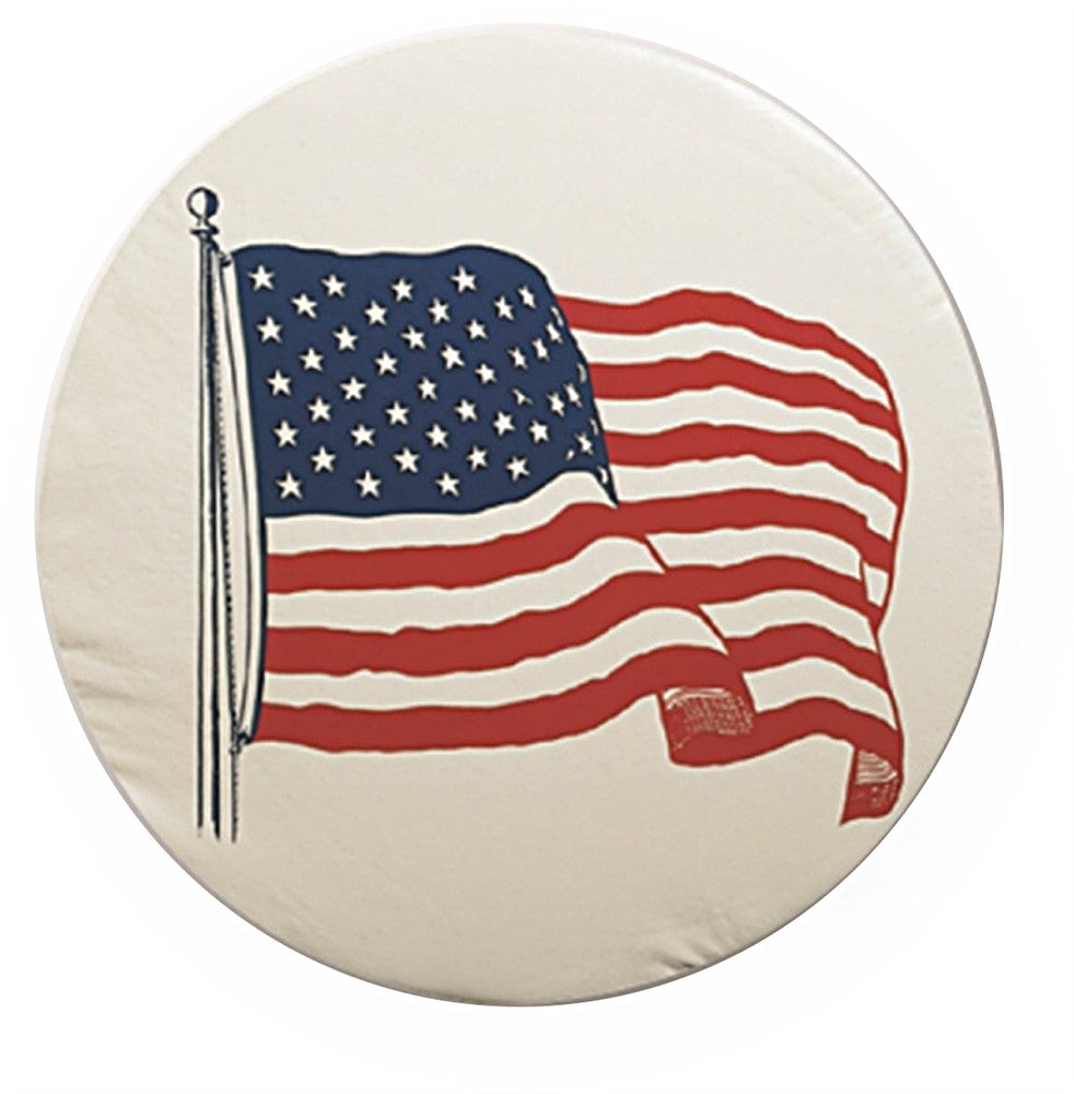 Tire Cover - "I" - American Flag - 28"