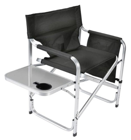 Directors Chair - Black - W/ Pocket Pouch & Folding Tray 03-0475