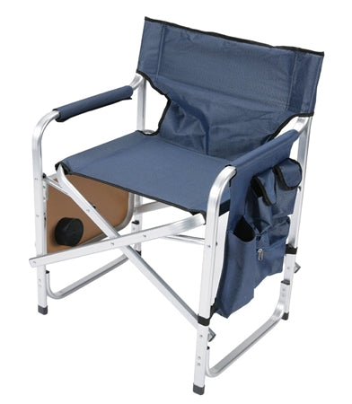 Directors Chair - Blue - W/ Pocket Pouch & Folding Tray 03-0480
