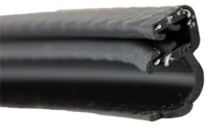 Bulb Seal w/ Slide on Clip - J Bulb - 28' Roll - 1" x 3/4" x 28' - 018-1894