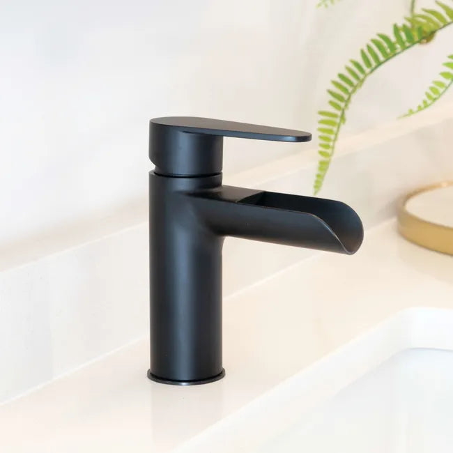 Waterfall Bathroom Faucet - Black Matte  2021090599