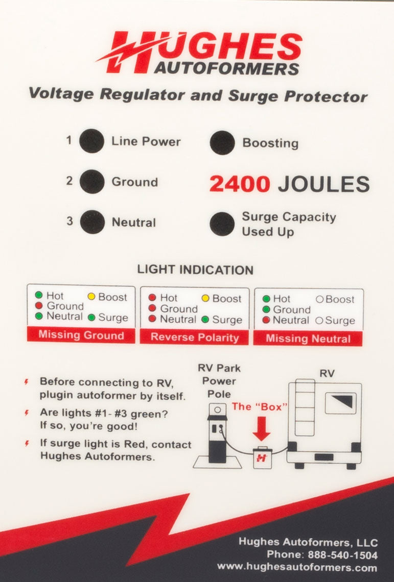30 Amp Votlage Booster - 3600 Watt - w/ Advanced Surge Protector RV2130-SP