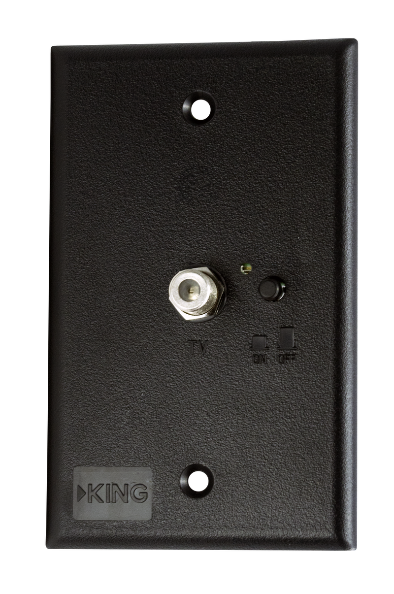 KING Jack Power Injector Switch Plate - Black PB1001