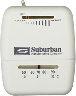 Single Stage Heat Only Suburban Furnace Thermostat - White  161154