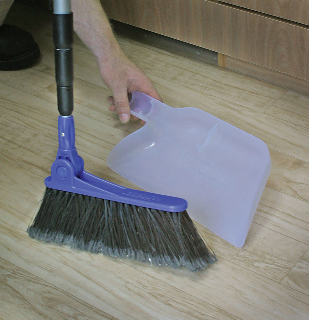 Adjustable Broom With Dust Pan  43623
