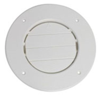 4" Adjustable Spaceport Ceiling A/C Vent- Round - White  A10-3357VP