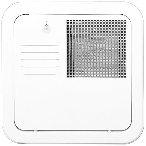 Suburban RV Water Heater Door - Flush Mount - 10, 12 & 16 gallon - White  6259APW