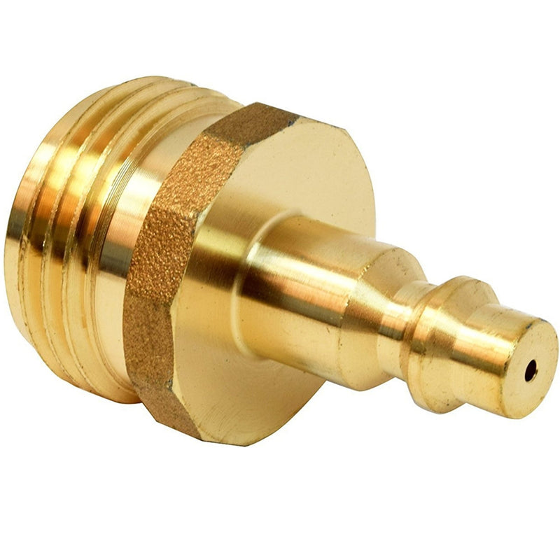 Water Blow Out Plug - w/ Quick Connect - Brass  P23510LFVP
