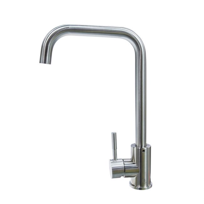 Square Goodeneck Single Hole Faucet - Stainless Steel 719325