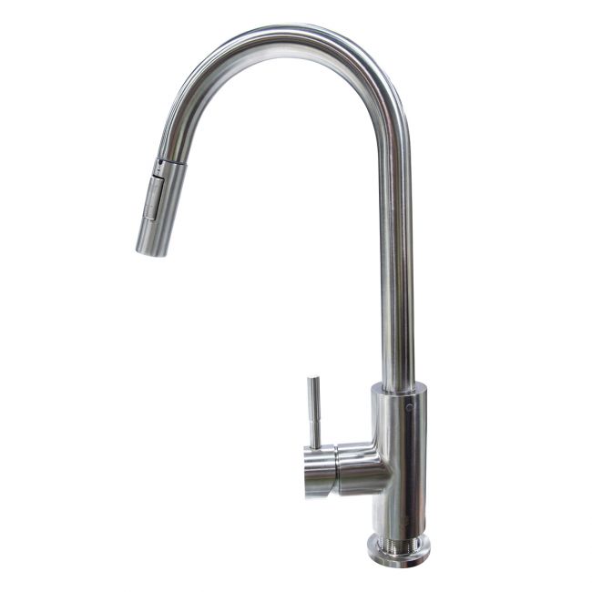Pull Down Single Hole Bullet Faucet - Stainless Steel 719333
