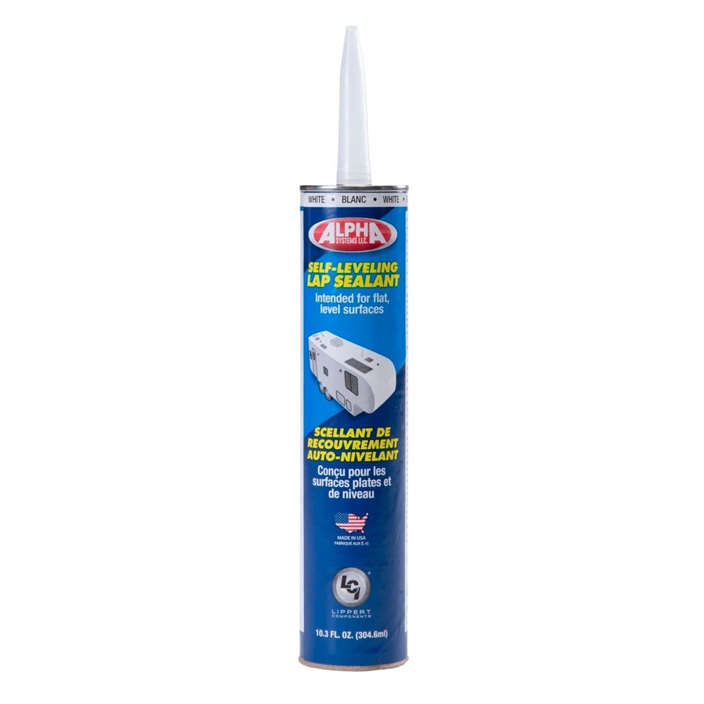 Alpha Systems 1021 Low VOC Self-Leveling Lap Sealant - White 10.3 Ounce - White 862144