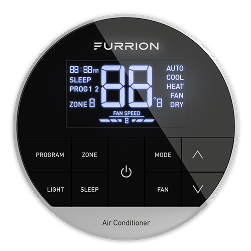 Furrion Multi Zone Wall Thermostat - Black -  2021130947  FACW12EZA-BL