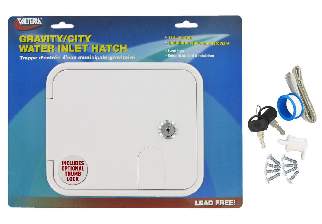Gravity/City Water Inlet Hatch - Plastic - White  A01-2004VP