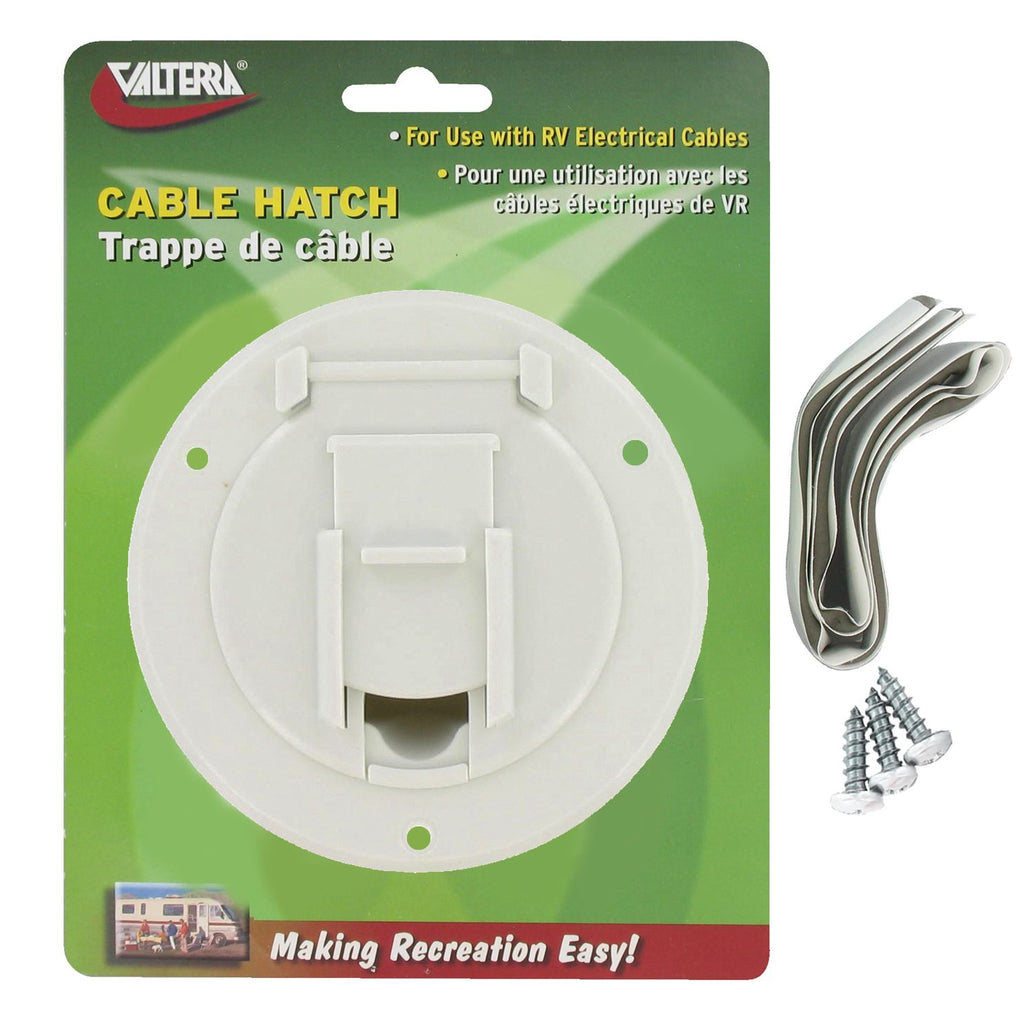 Cable Hatch - Small Round - White