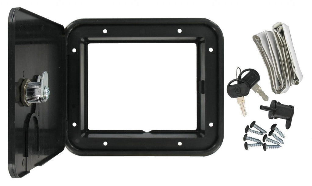 Cable Hatch - Medium Square - Black  A10-2150BKVP