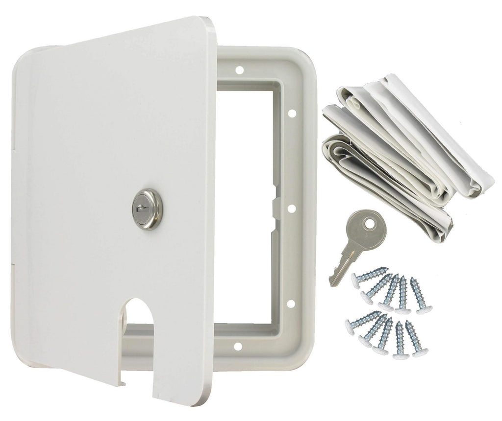 Cable Hatch - Large Square - White