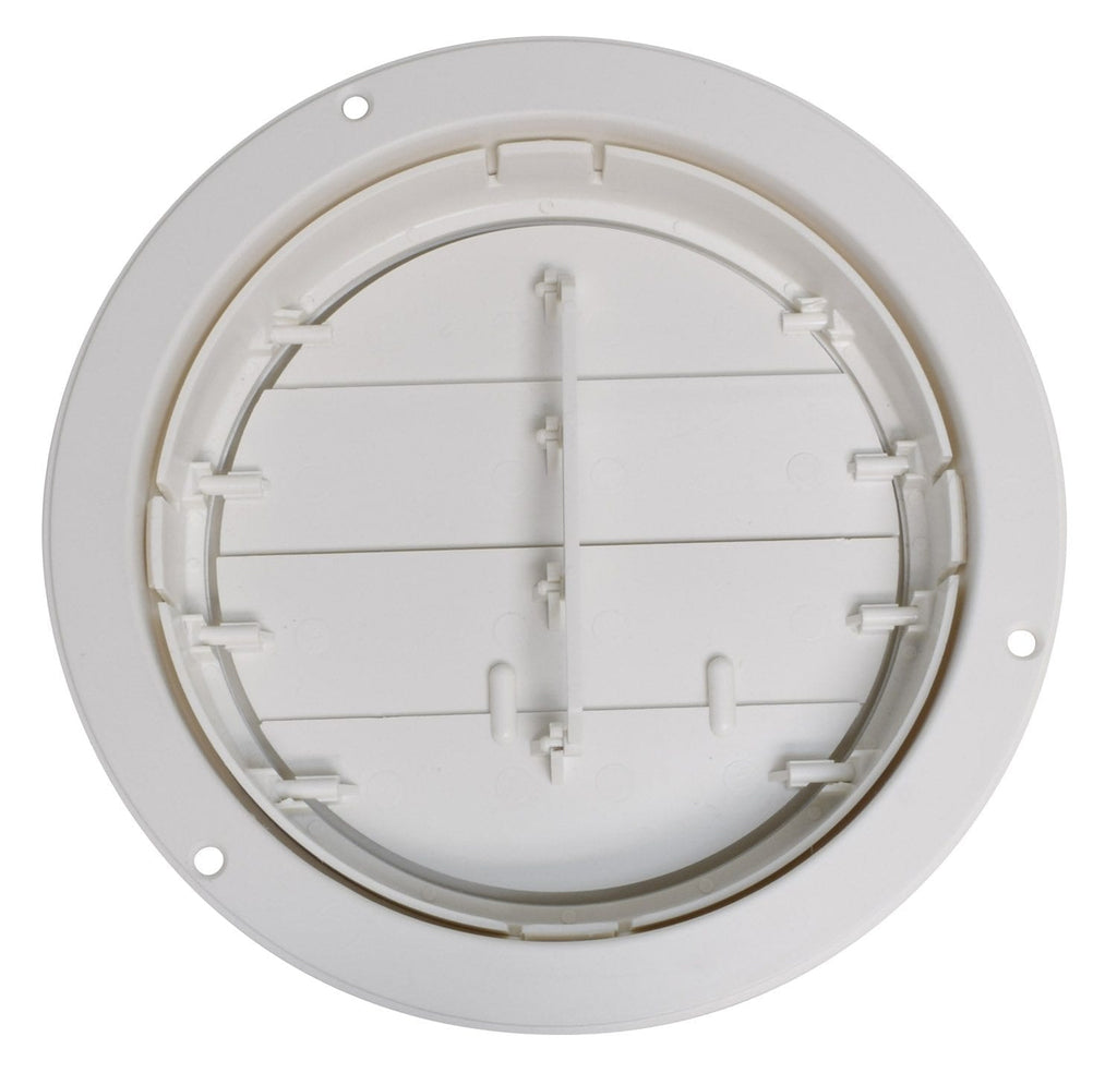 5" Louvered Adjustable A/C Ceiling Register 7/8" collar- Round - White  A10-3359VP