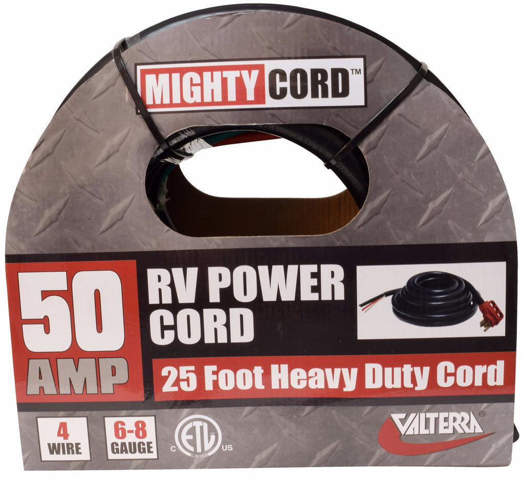 RV Power Cord - 50 Amp Bare Wire 25 foot  A10-5025END