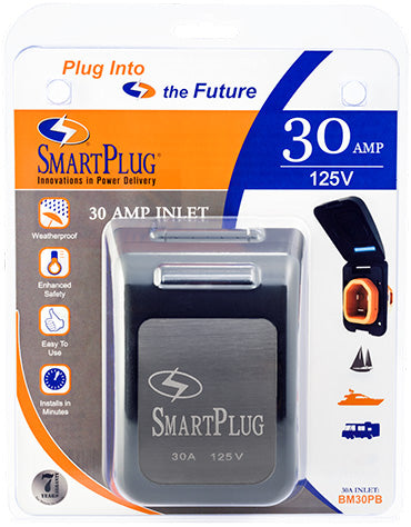 Smart Plug 30 Amp Inlet - Black   BM30PB