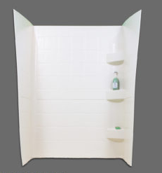 Shower Wall - White - 24" x 40" x 66" - SW2440W