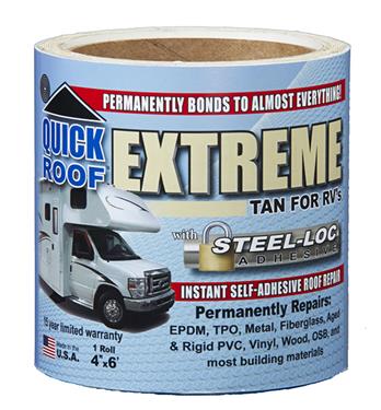 Quick Roof Extreme Repair Tape - Tan - 6" x 25' Roll - T-UBE625