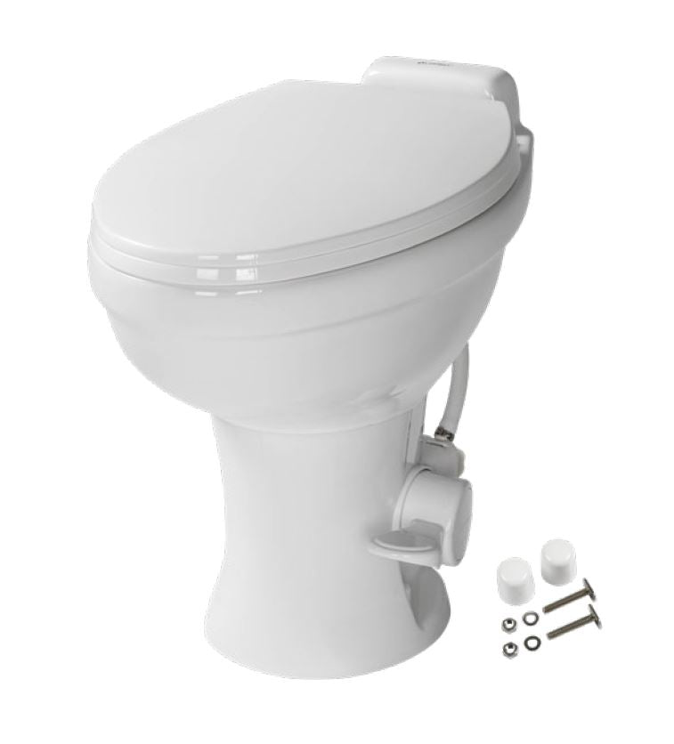 Lippert Flow Max RV Toilet - Elongated Ceramic Bowl  2022113192