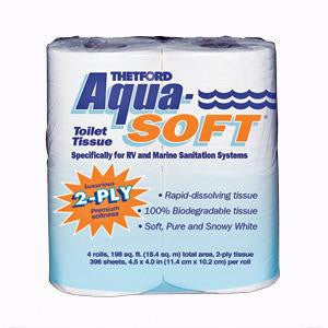 Aqua-Soft 2-ply RV Toilet Tissue - 4 Pack  03300