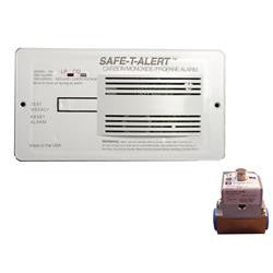 Professional LP/CO Alarm w/ Relay - Flush Mount - White - 25-742-P-R-WT-KIT