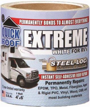Quick Roof Extreme Repair Tape - White - 4" x 6' Roll - UBE406