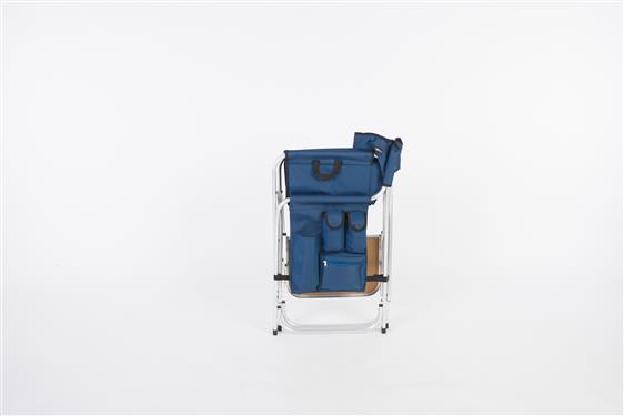 Directors Chair - Blue - W/ Pocket Pouch & Folding Tray 03-0480