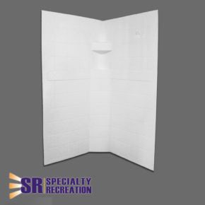 Neo Shower Wall - White - 32" x 32" x 67" - NSW3232W