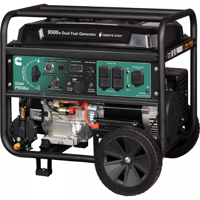 Cummins Onan 9500 Watt Dual Fuel Electric Start Portable Generator - P9500df, A058U967