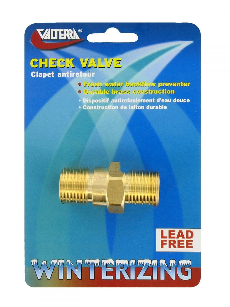 Water Heater Check Valve - 1/2″, Brass - MPT x MPT  P23415LFVP