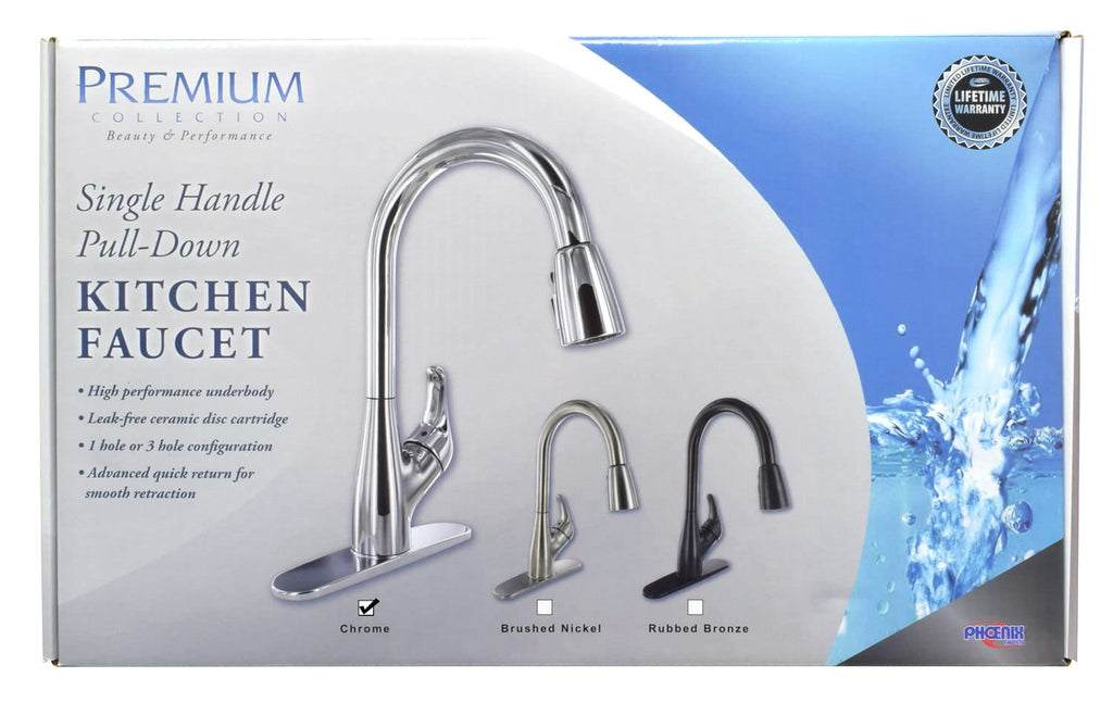 Pull Down Hybrid Faucet - Chrome   PF231361